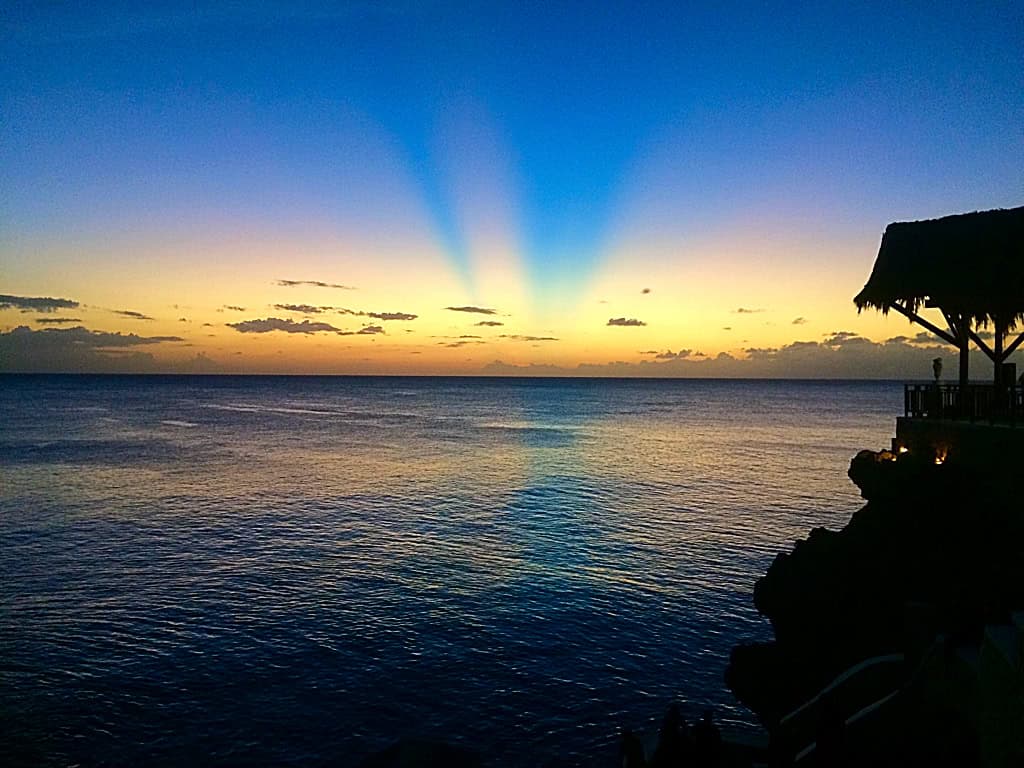 sunset from Ricks Cafe, Negril Jamaica