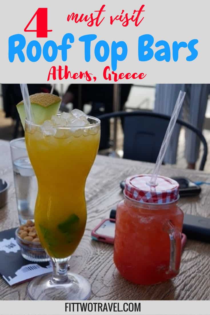 4 must visit roof top bars Athens Greece | The best bars in Athens | Athens Roof Top Bars | Where to eat Athens Fittwotravel.com