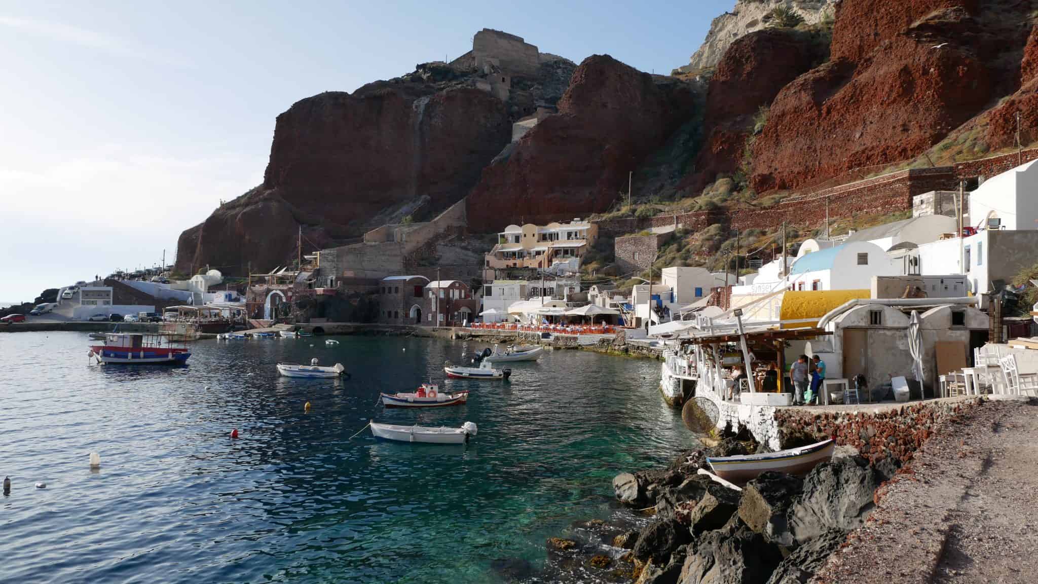 santorini amoudi bay fittwotravel.com