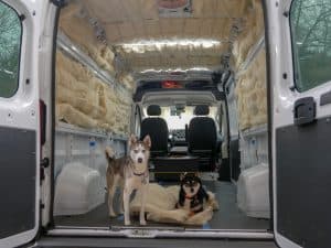 van conversion wool insulation
