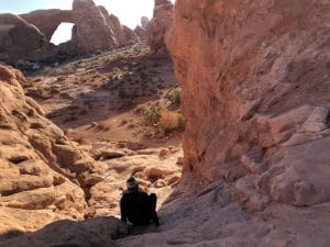 hiking in arches np
