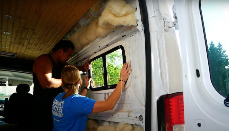 van conversion window installation